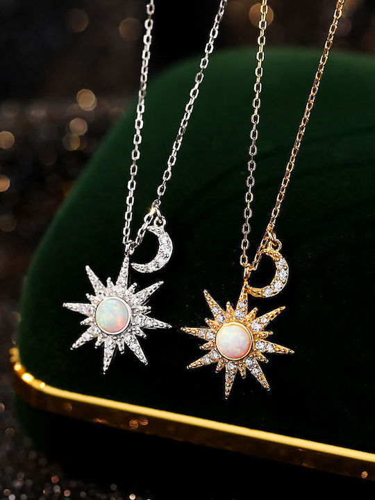 By Queen Κολιέ Christmas Star Ασημένιο 925