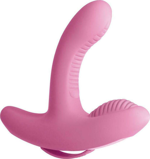 Pipedream 3Some Rock Nl Grind Vibe Silicone Vibrator Vibrator G-Spot with Remote Control 6.8cm Pink