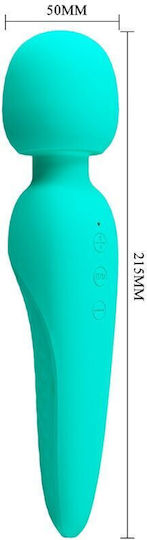 Pretty Love Meredith Massager 12 Vibration Modes Aqua Green
