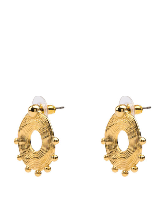 Philio Earrings Titanium Gold Plated