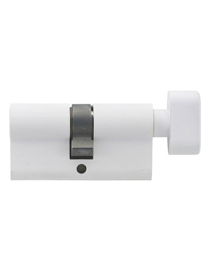 Thirard Lock Cylinder Security 60mm (30-30) with Knob and 3 Keys White