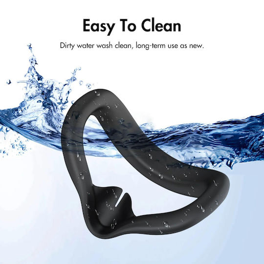 Silicone Face Shield Meta Quest 3s Black