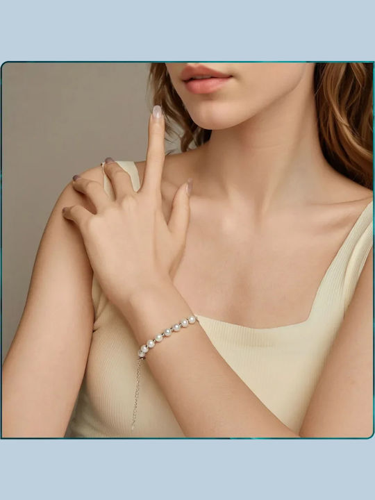 Bamoer Women's Bracelet Chain made of Silver Gold Plated