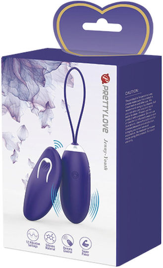 Pretty Love Jenny Youth Vibrator Egg cu Telecomandă 7cm Violet