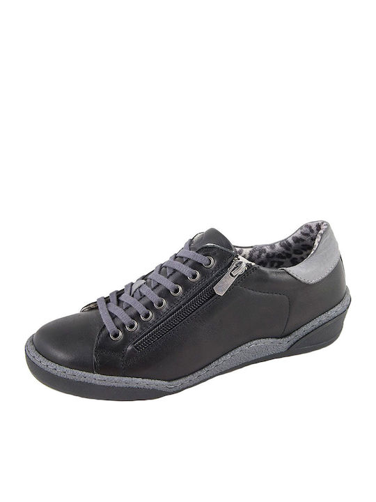 12803 Damen Anatomisch Sneakers Schwarz