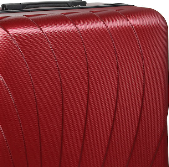 Keskor Large Travel Suitcase Red with 4 Wheels Height 76cm