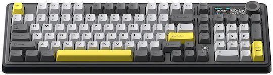 Ajazz AK980 Drahtlos Gaming Mechanische Tastatur mit Merrard Schaltern und RGB-Beleuchtung (Englisch US) Gray