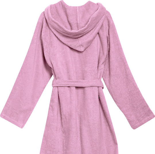 Das Home Kids Hooded Bathrobe Pink Nude