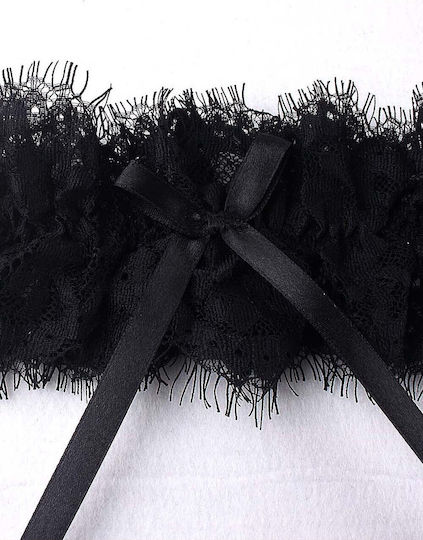 Lace Καλτσοδέτες με Δαντέλα Μαύρες