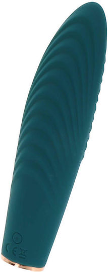 ToyJoy Alyssa Δονητής Bullet Textured Stimulator Vibrator Green Πετρόλ