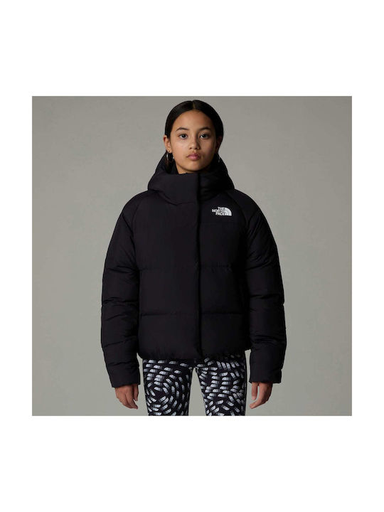 North Down Down Jacket Kids Sports Jacket with Hood Black