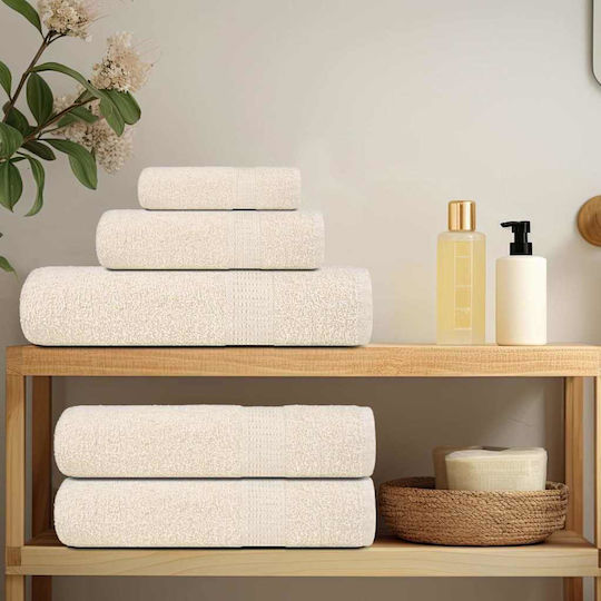 vidaXL Set 2 Hotel Pool and Beach Towels 200x80 cm 360gsm Beige