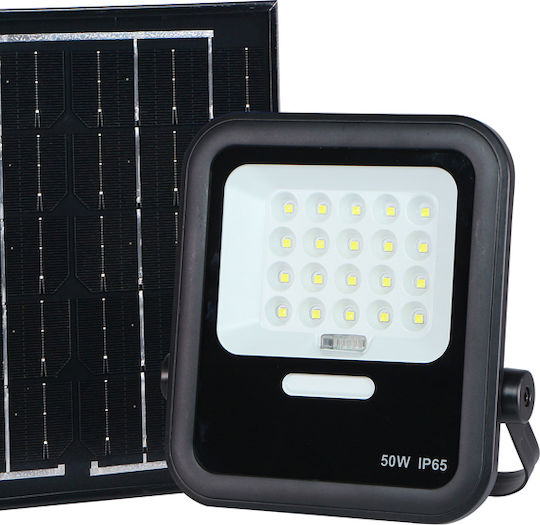 Eurolamp Waterproof Solar LED Floodlight 50W Natural White 4000K IP65