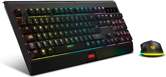 Krom Kabala Wireless Gaming Keyboard Set with RGB lighting & Mouse (Spanish)