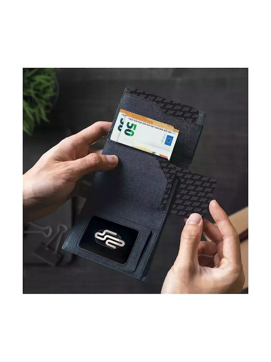 Ανδρικό Πορτοφόλι Καρτών με RFID Μπλε