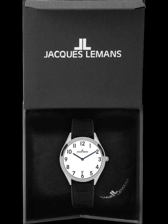 Jacques Lemans Vienna Ρολόι Μπαταρίας με Καουτσούκ Λουράκι Jacques Lemans Vienna Ρολόι Μπαταρίας με Καουτσούκ Λουράκι