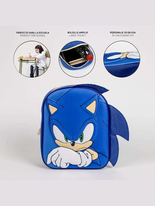 Cerda Sonic Hedgehog Schulranzen Rucksack Grundschule Blaue