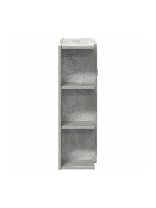 vidaXL Badezimmerspiegel aus Spanplatte mit Regal & Schrank 80x20.5cm Gray