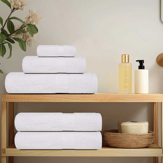 vidaXL Set 8 Hotel Bathroom Towels 360gsm White