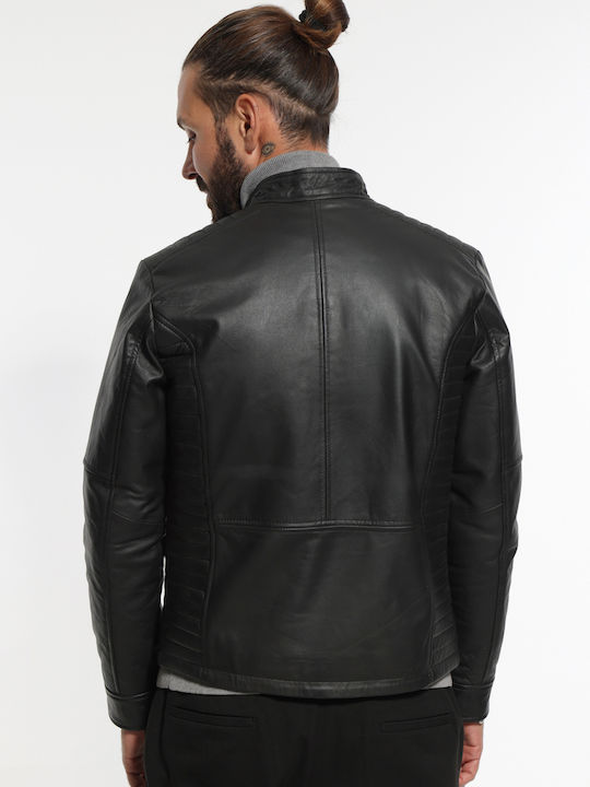 Leather Jacket Biker Black