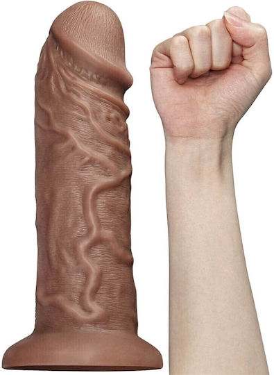 Lovetoy Realistichen Debel Dildo Sŭs Smukatelna Chashka Kafyav 26.6cm