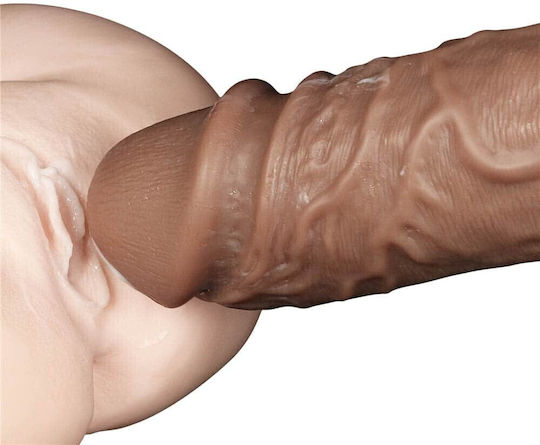 Lovetoy Realistichen Debel Dildo Sŭs Smukatelna Chashka Kafyav 26.6cm