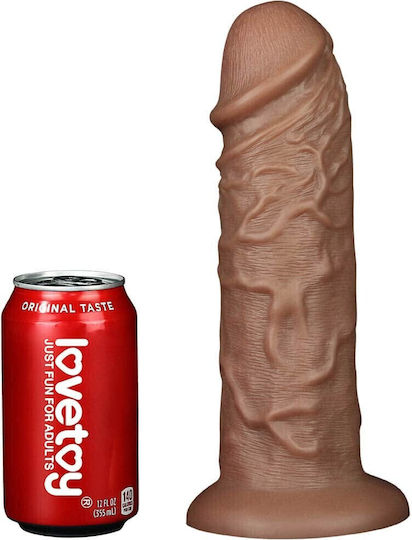 Lovetoy Realistichen Debel Dildo Sŭs Smukatelna Chashka Kafyav 26.6cm