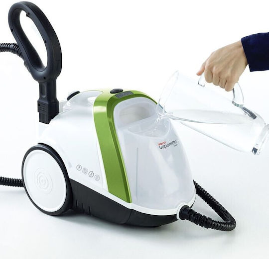 Polti Smart 110 Eco Dampfreiniger Druck 4bar mit Rädern und Stange