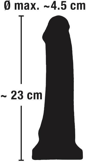 You2Toys African Lover Realistisches Dildo Mit Saugnapf Schwarz 23cm