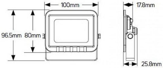 Geyer Αδιάβροχος LED Προβολέας 10W Неутрално бяло 4000К IP65