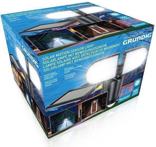Grundig Ηλιακός Προβολέας LED με Αισθητήρα Κίνησης