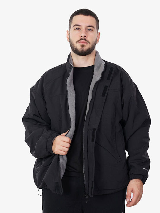 Yumiori Reversible Jacket Μπουφάν Διπλής Όψης Black/smoke