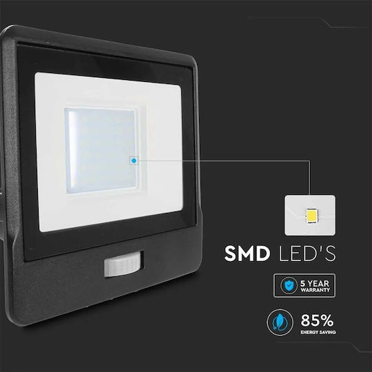 V-TAC Αδιάβροχος LED Προβολέας 30W Студено бяло 6400К IP65