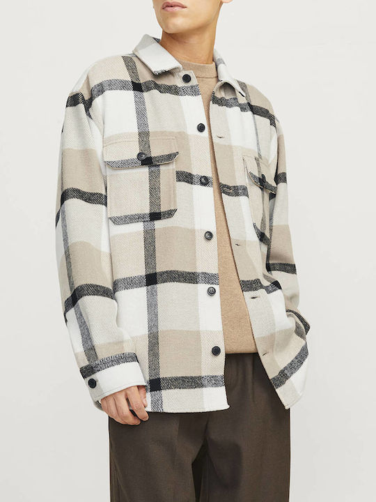 Jack & Jones Overshirt Flanel Cămașă Crockery Multi