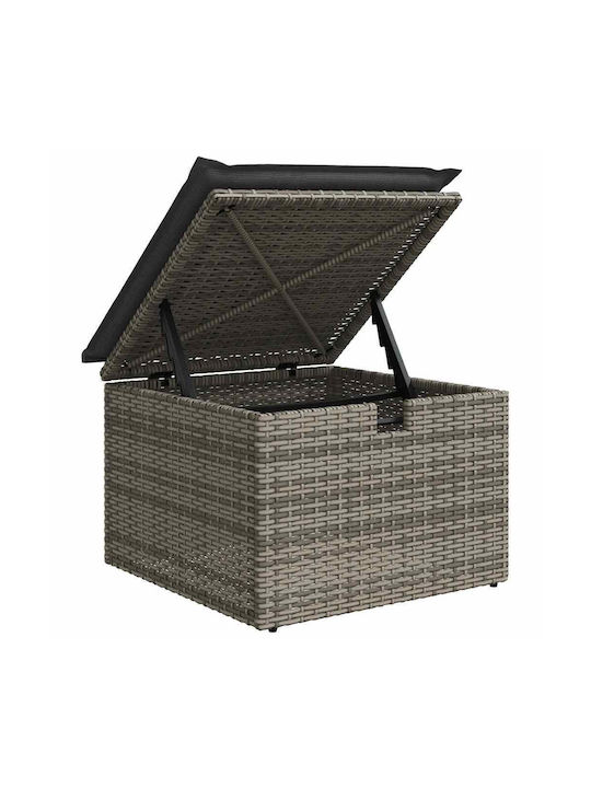 Zweisitziges Sofa Außenbereich Rattan mit Kissen 55x55x37cm