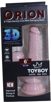 Toyboy Ρεαλιστικό Dildo με Όρχεις και Βεντούζα Flesh 19cm