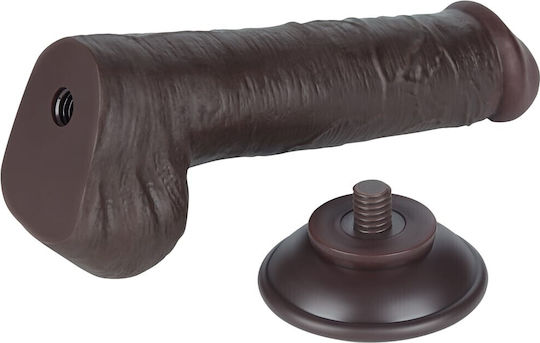 Lovetoy Sliding Realistisches Dildo mit Hoden und Saugnapf Fleisch 20.8cm