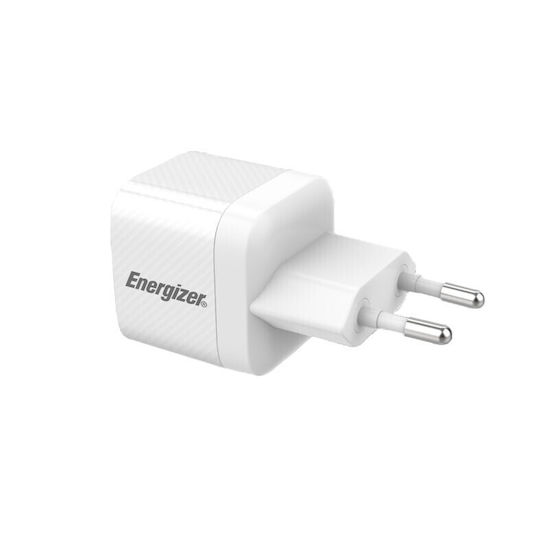 Energizer Ladegerät ohne Kabel mit USB-C Anschluss 30W Stromlieferung Weißs (A30EU)