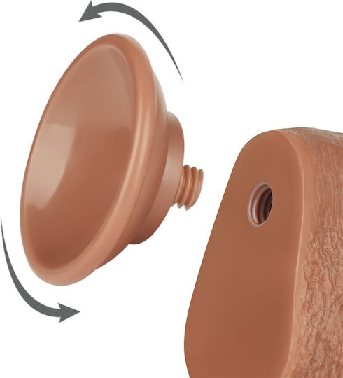 Dildo Sliding Skin 9 Brown (έως 18 Δόσεις)