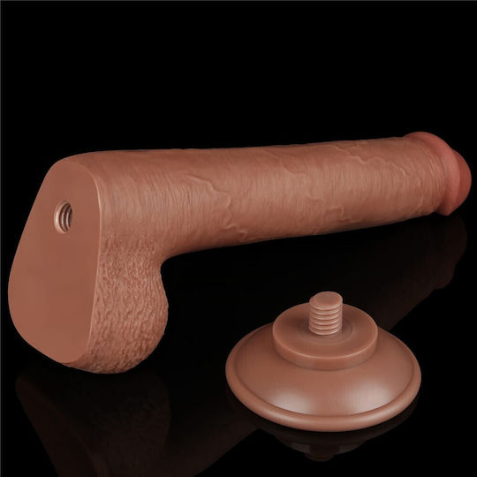Dildo Sliding Skin 9 Brown (έως 18 Δόσεις)