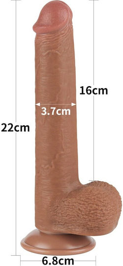 Dildo Sliding Skin 9 Brown (έως 18 Δόσεις)