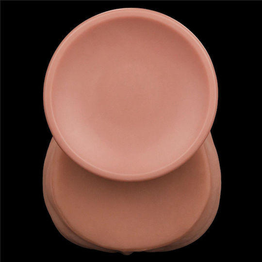 Lovetoy Dildo Dual Layer Sliding Dildo με Βεντούζα Flesh 36cm