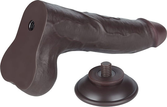 Lovetoy Sliding Дилдо с Топки и Вендуза Телесен 22см