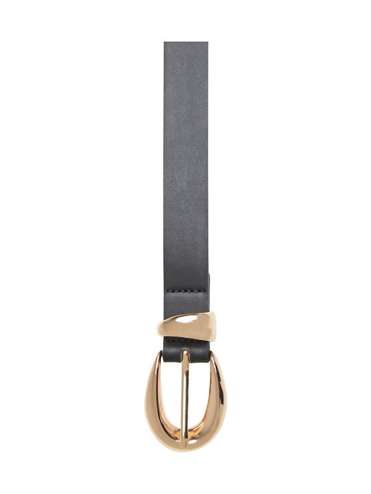 Urban Classics Men's Leather Belt Black