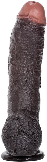 Calexotics Sean Michaels Dildo realist cu Testicule și Ventuză Maro 25cm