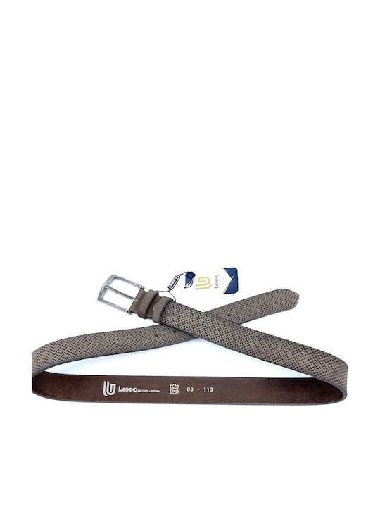 Wide Men's Belt Leather Mocha