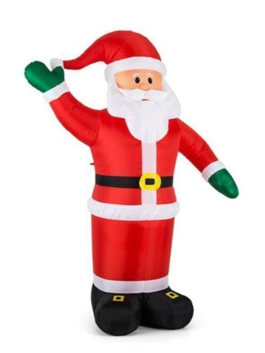 Inflatable Illuminated Santa Claus Electric Red