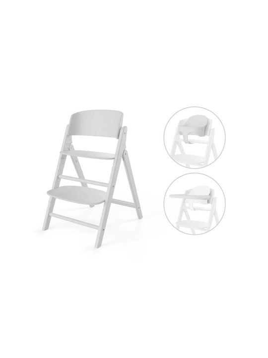 Cybex Click & Fold Klappbarer Baby Hochstuhl 3 in 1 mit Höhenverstellbar Herstellerfarbe Weiß