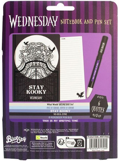 Wednesday Notebook & Pen Set Quote Pen