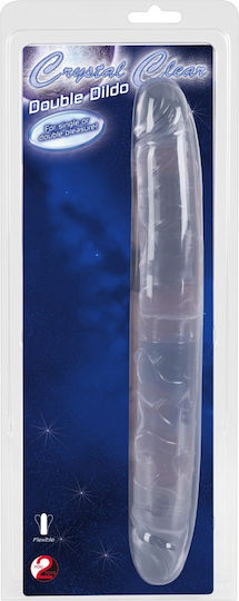 You2Toys Cristal Duo Двойно дилдо Бял 34см